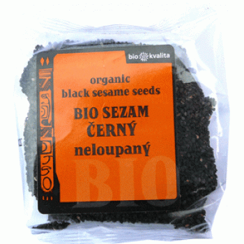 Bio sezam černý neloupaný 100 g RAW